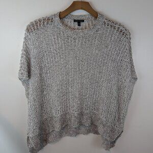 Eileen Fisher Women's Crocheted Short Sleeve Top, Sz M